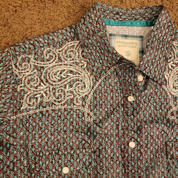 Panhandle Rough Stock Western Button Down Shirt - Picture 3 of 8